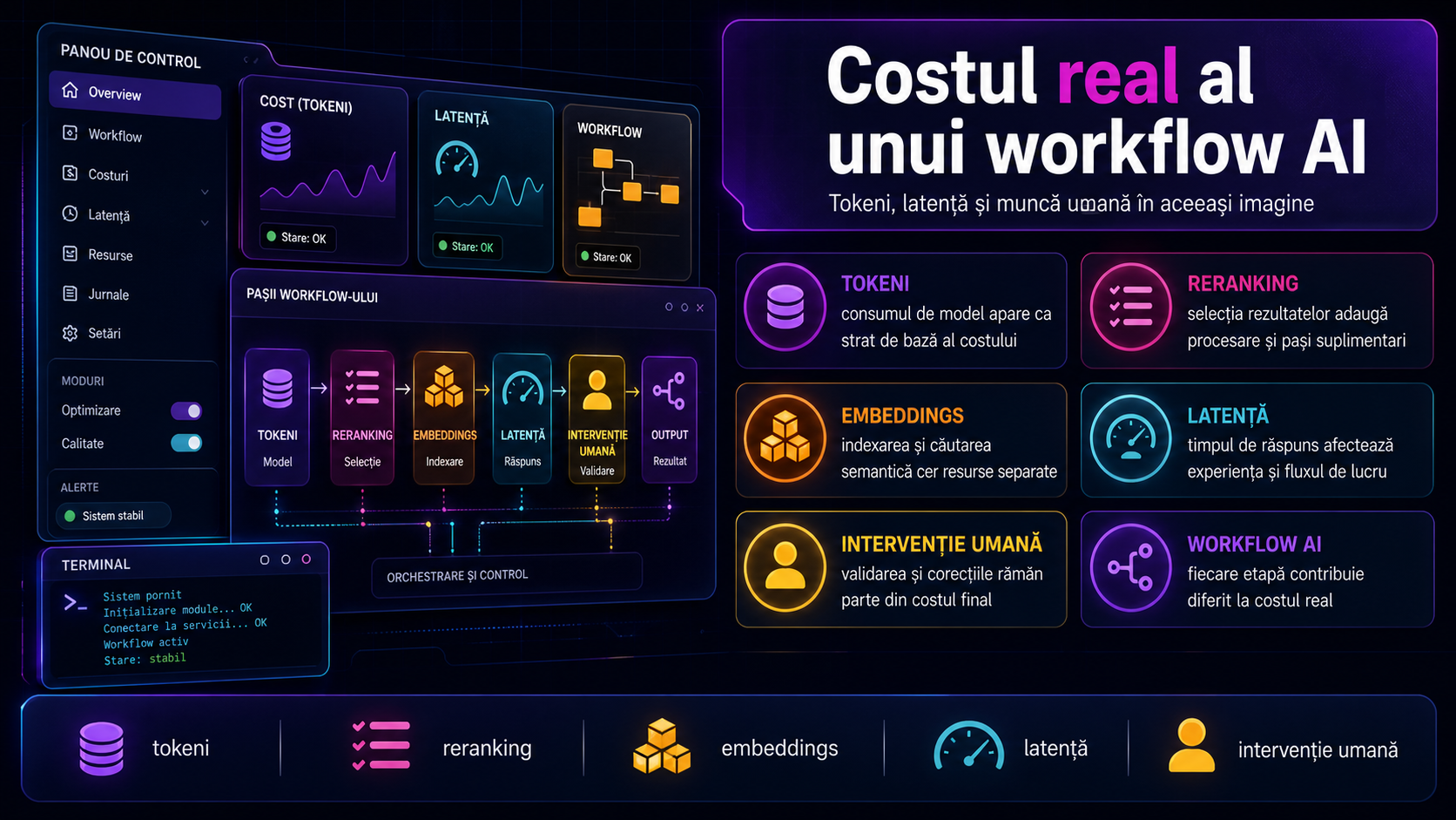 Cum calculezi costul real al unui workflow AI: dincolo de prețul pe token