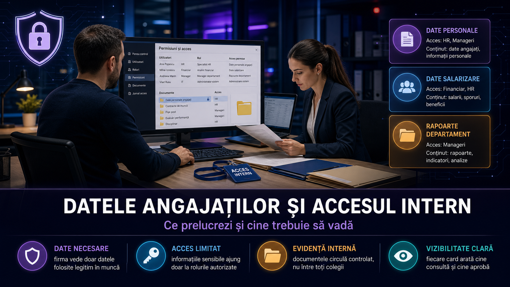 GDPR și angajații: ce date poate prelucra firma și cum limitezi corect accesul intern