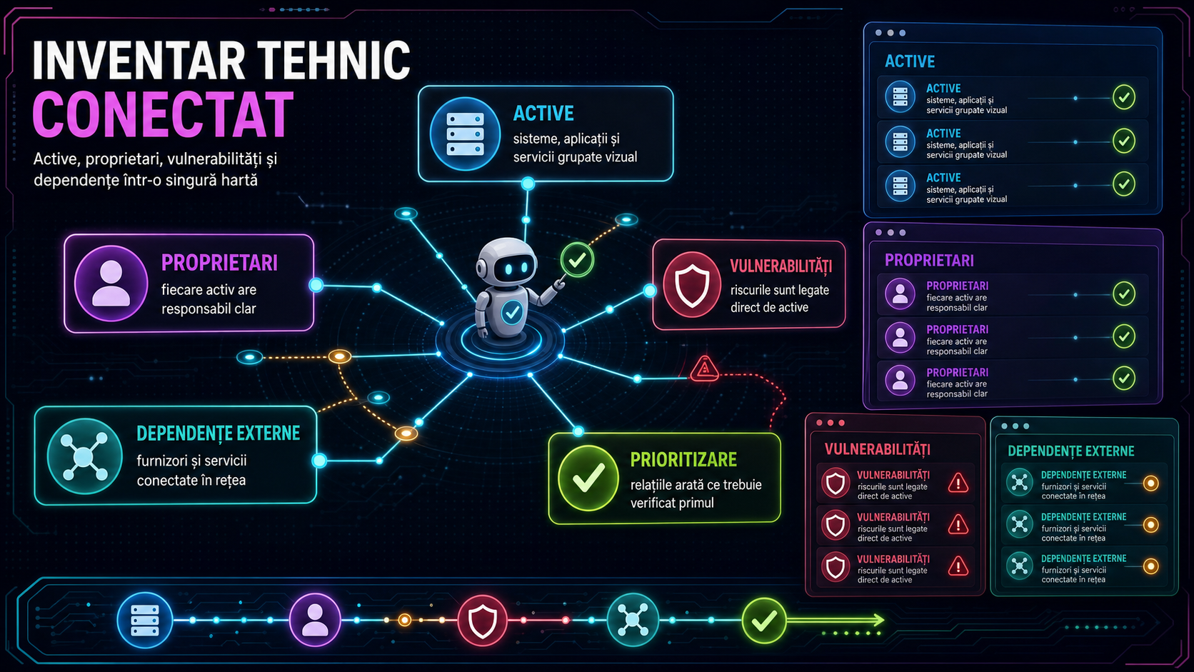 Cum construiești un inventar tehnic care leagă activele, proprietarii, vulnerabilitățile și furnizorii