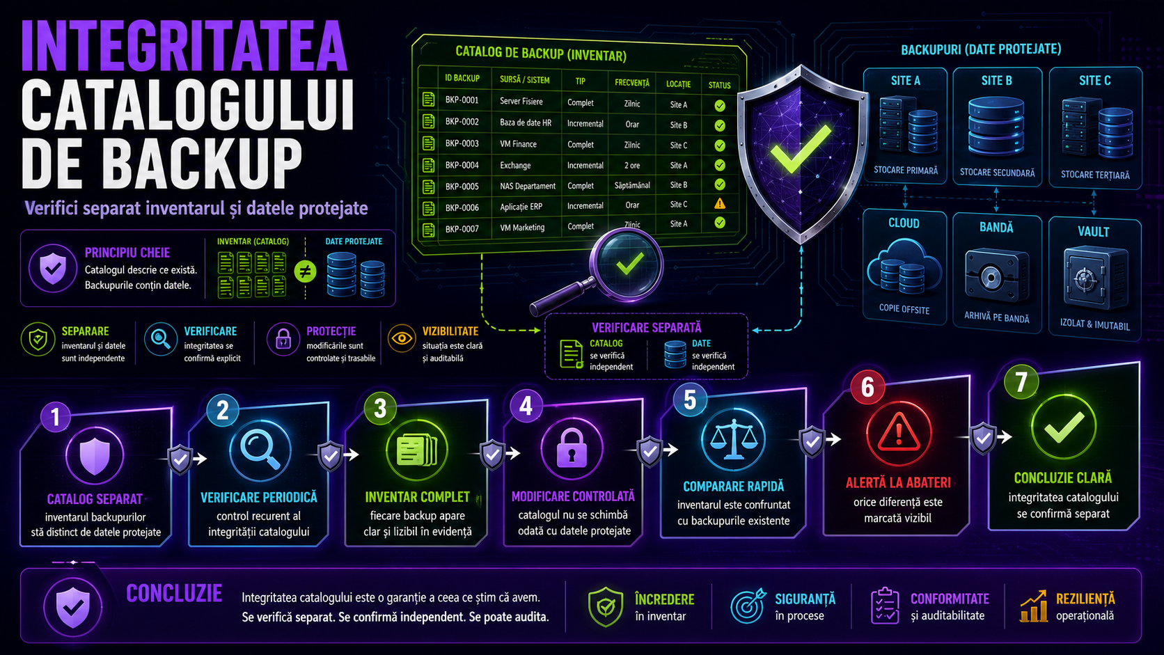 Ransomware și Backup Catalog Integrity: cum verifici că inventarul backupurilor nu poate fi sabotat