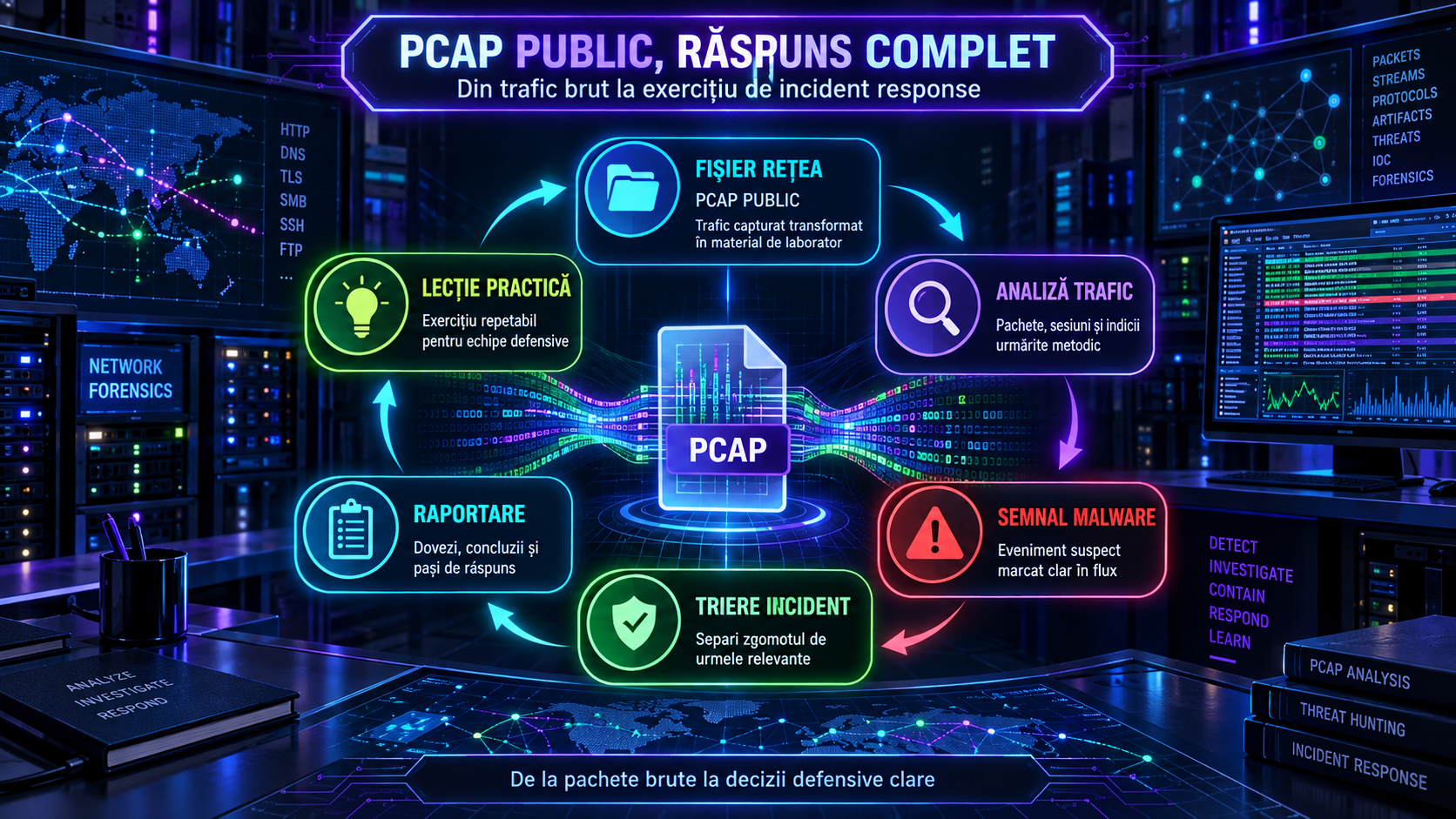 Malware-Traffic-Analysis.net: cum transformi un PCAP public într-un exercițiu de incident response