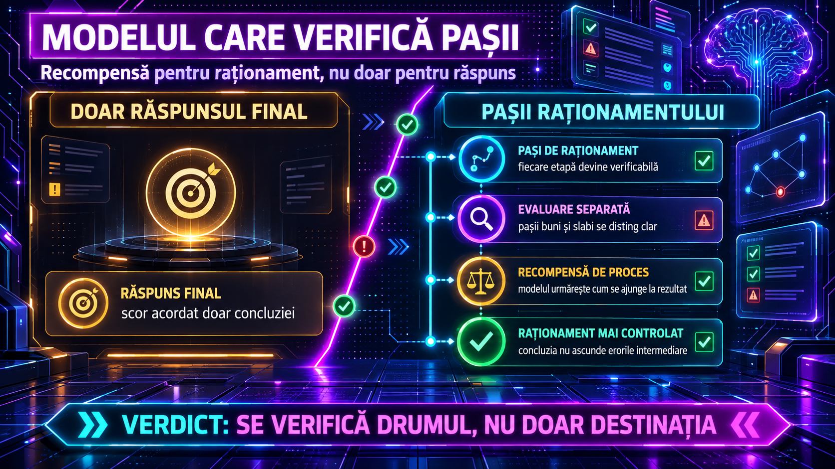 Process Reward Model: cum evaluezi separat pașii unui raționament AI