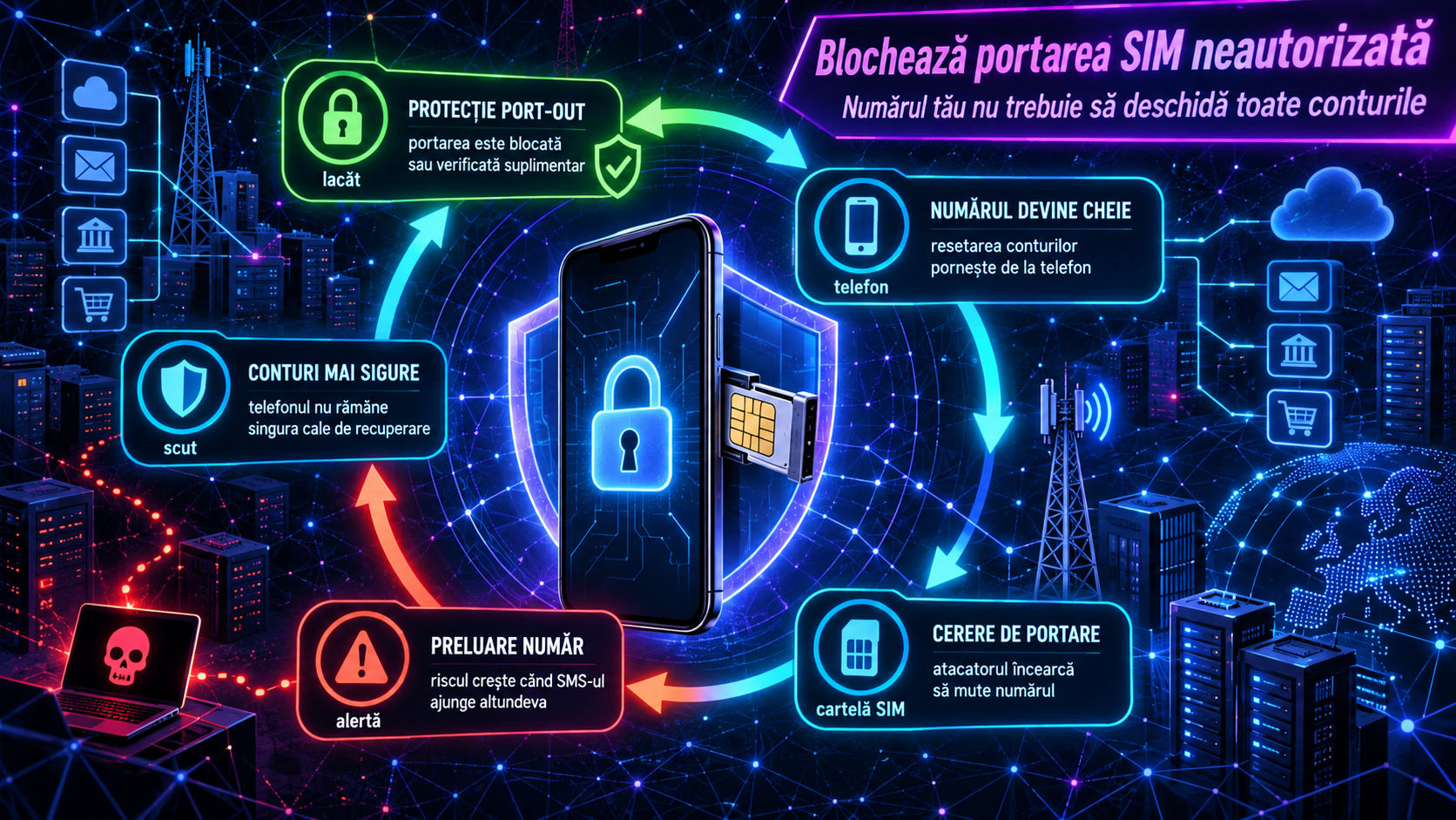 SIM Port-Out Protection: cum reduci riscul ca numărul de telefon să devină cheia pentru resetarea tuturor conturilor