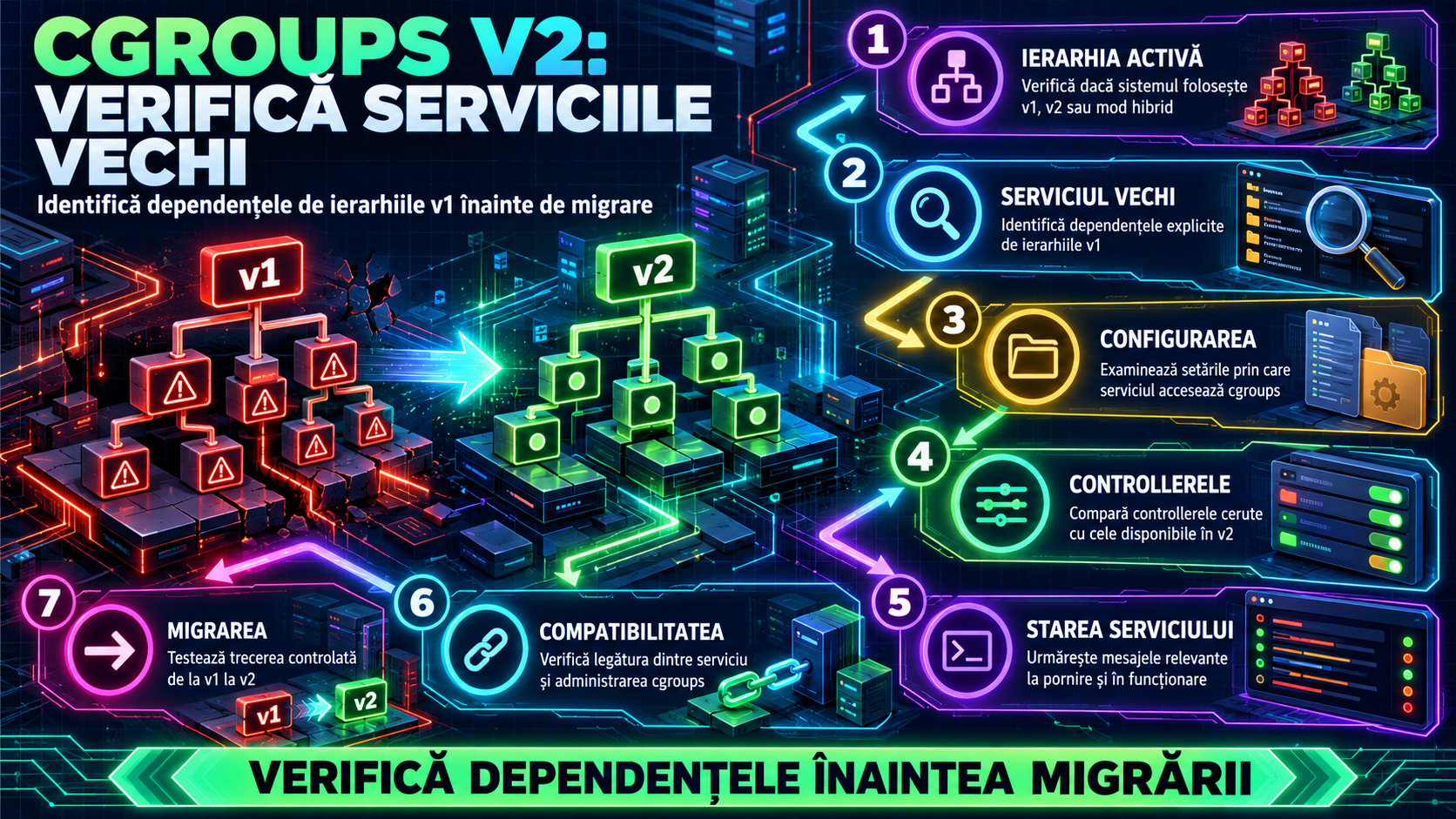 Migrarea unui serviciu legacy la cgroups v2 cu systemd pe Ubuntu Server