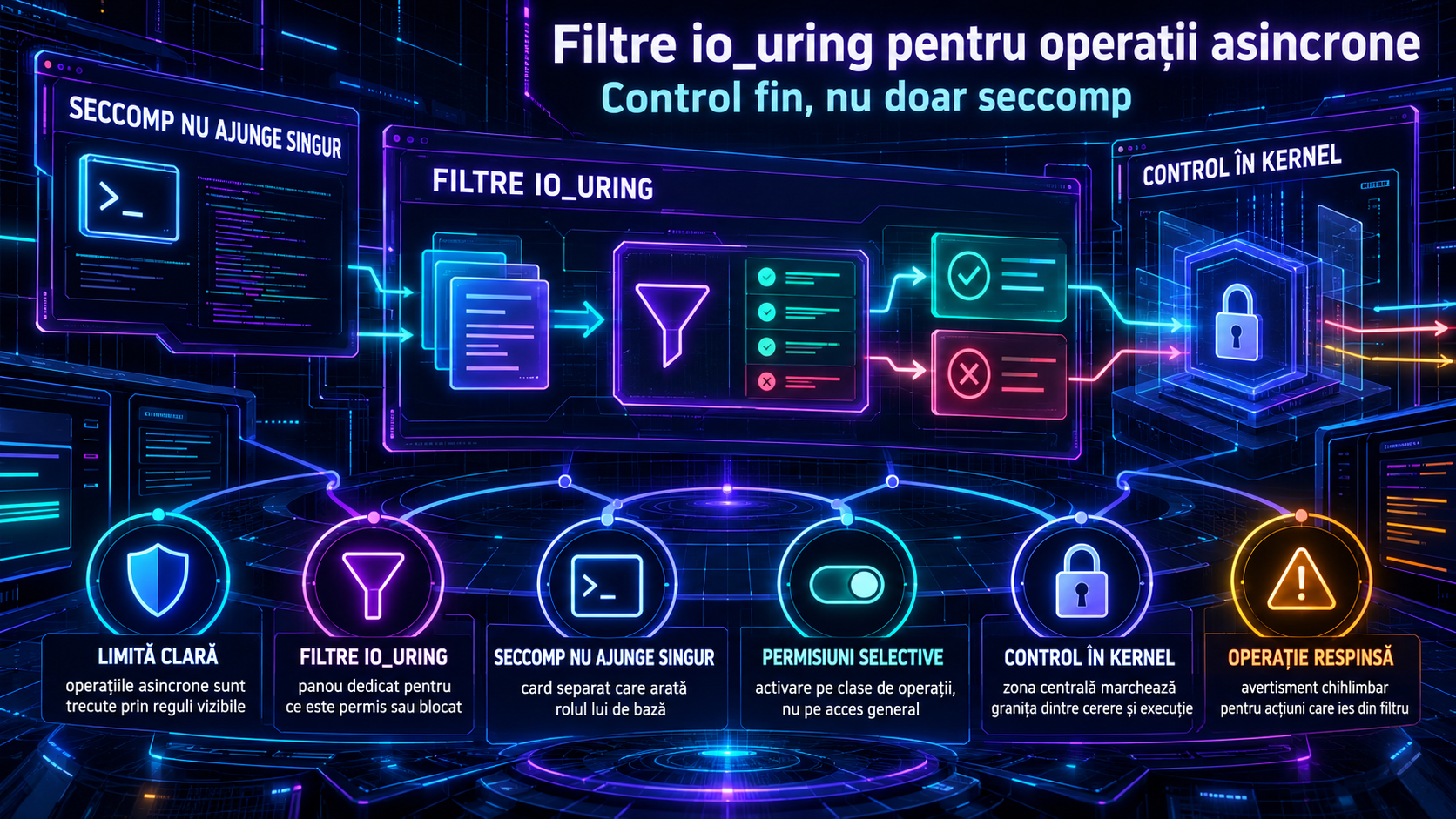 io_uring restrictions: cum limitezi operațiile asincrone fără să te bazezi doar pe seccomp
