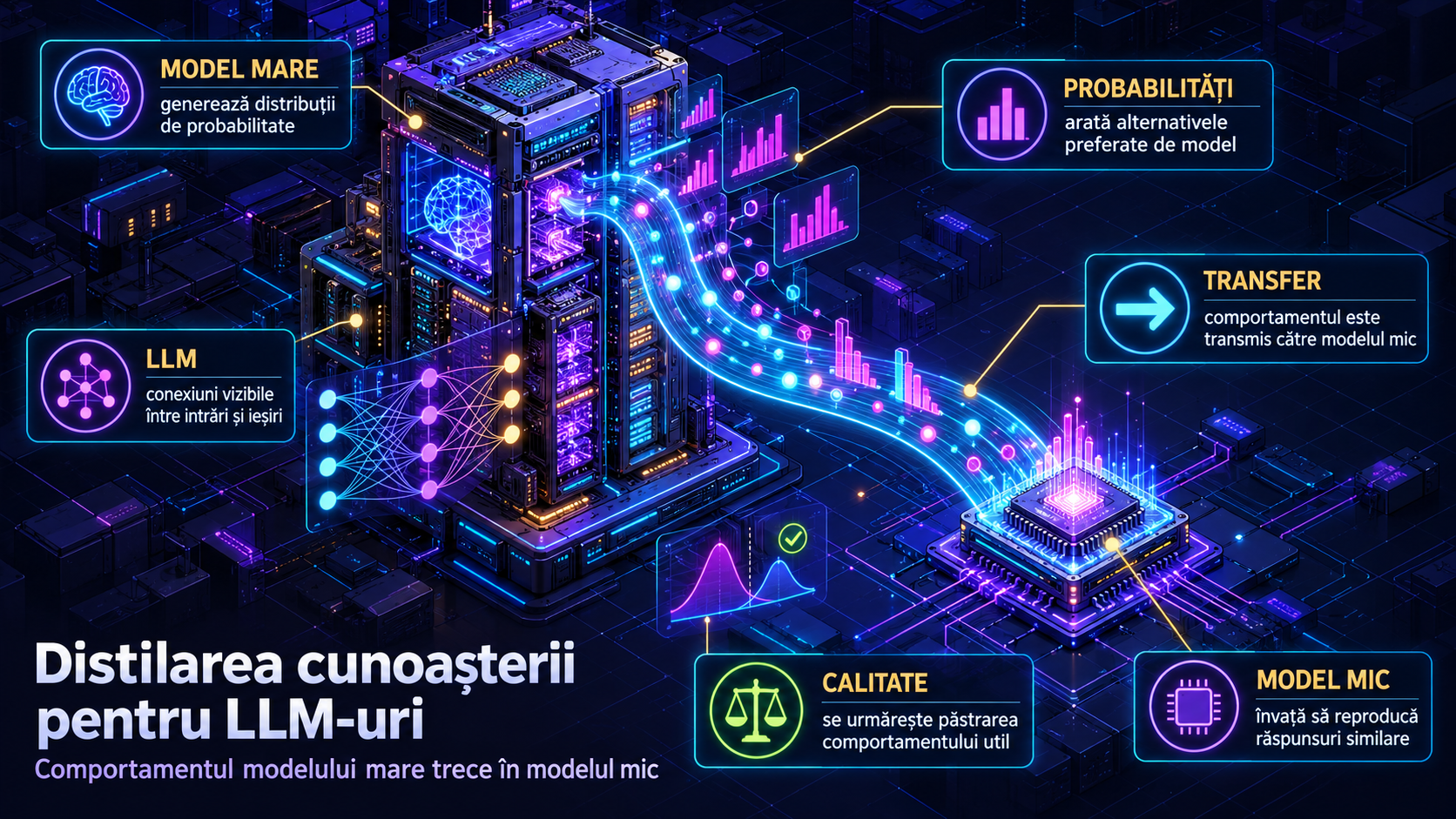 Knowledge Distillation pentru LLM-uri: distilare GPT-2 pe WikiText-2 cu KLDivLoss