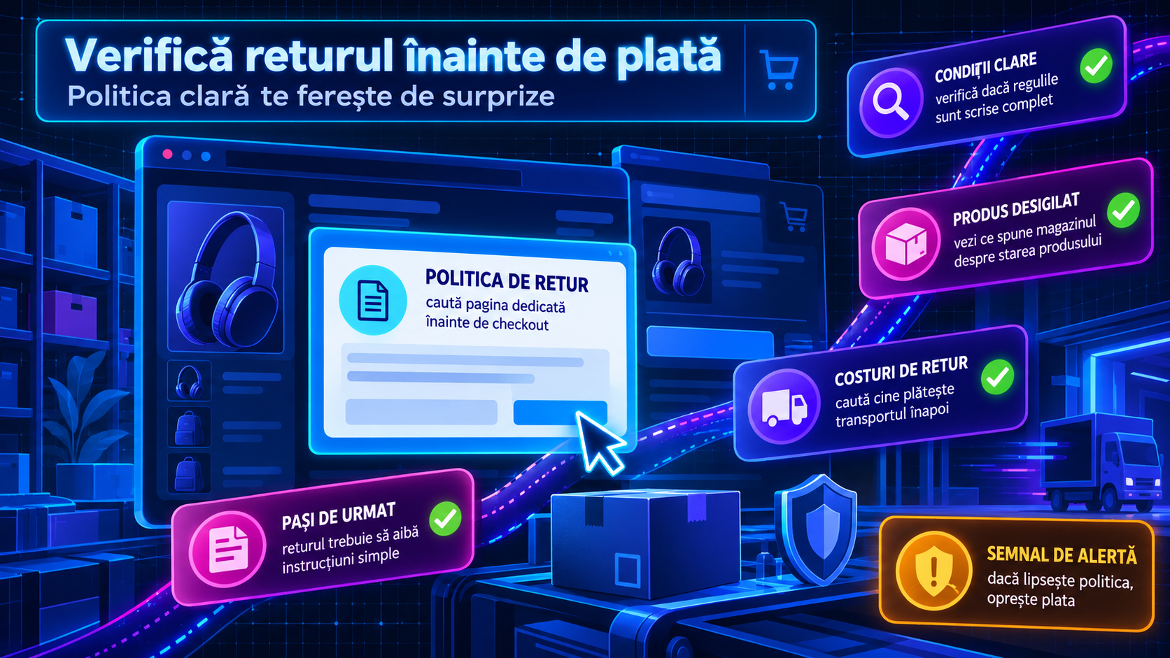 Politica de retur: testul simplu care poate demasca un magazin online fals