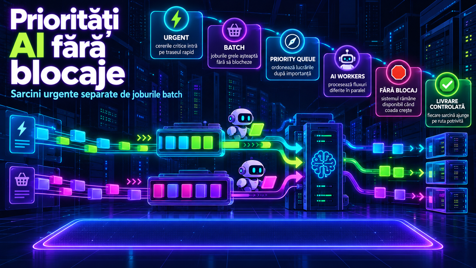 Priority Queues pentru AI: cum separi sarcinile urgente de joburile batch fără să blochezi sistemul
