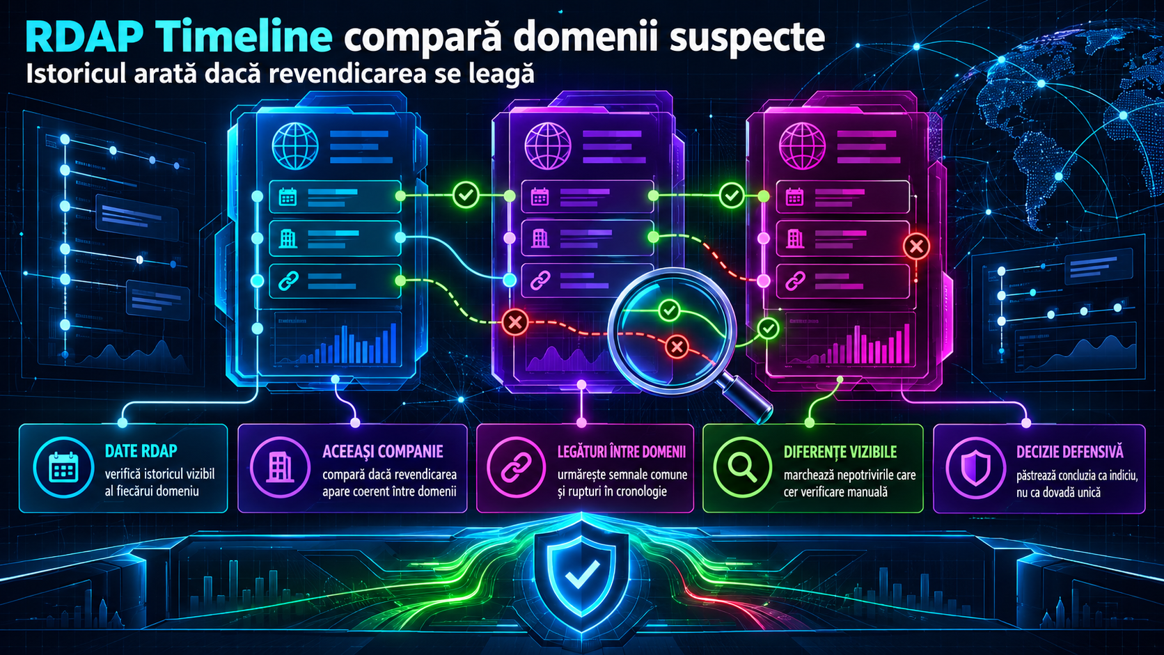 RDAP Timeline: cum compari istoricul domeniilor care pretind aceeași companie